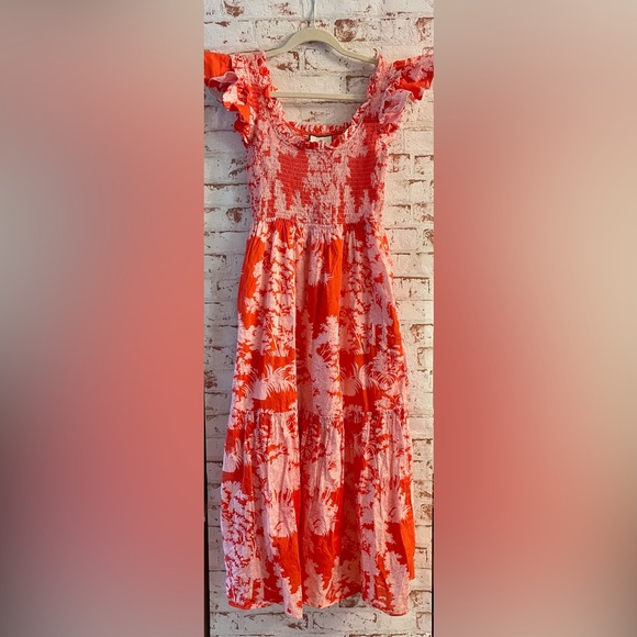 Tuckernuck Red and White Floral Dress - Picture 5 of 5